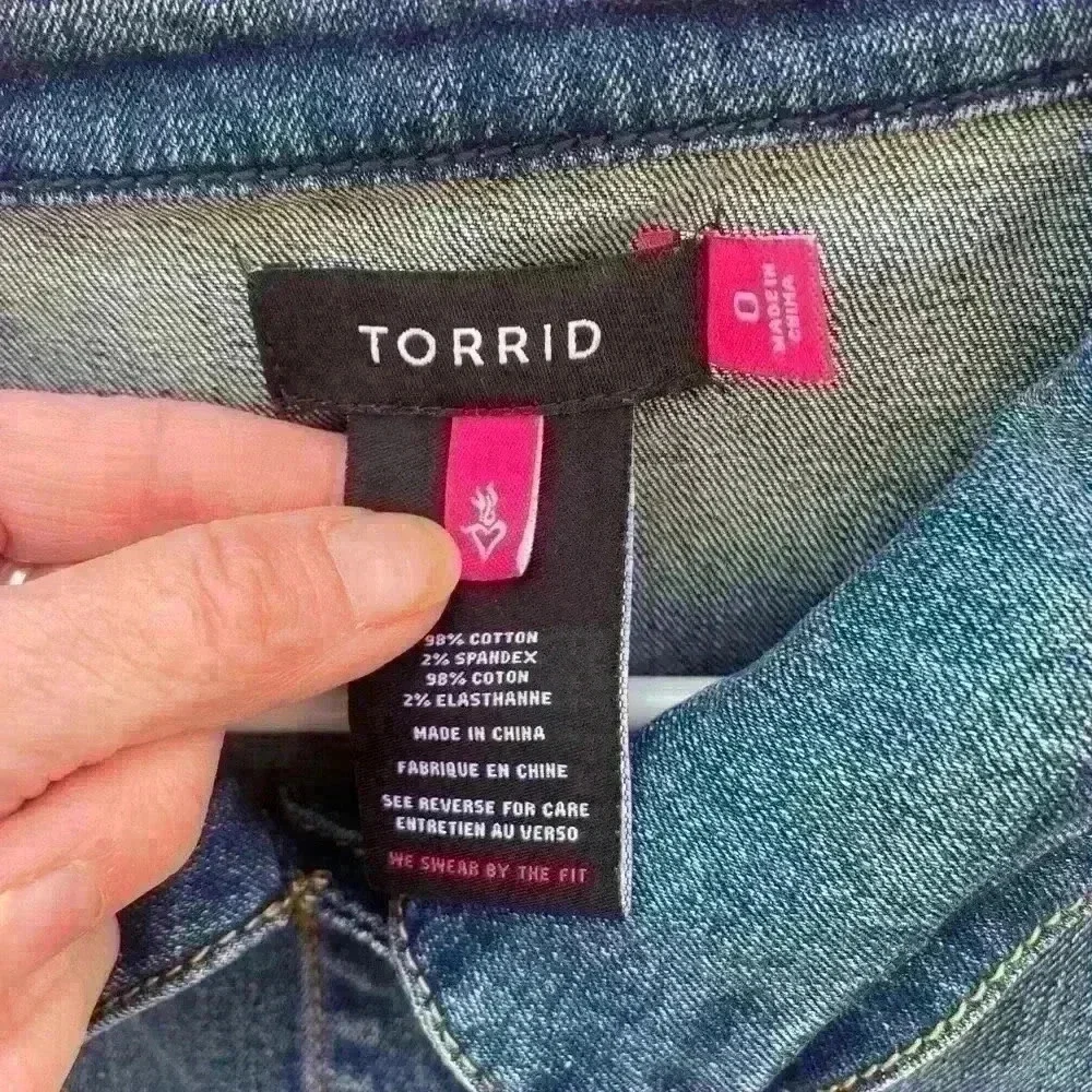 Torrid Jean jacket SZ 0 - Picture 3 of 5